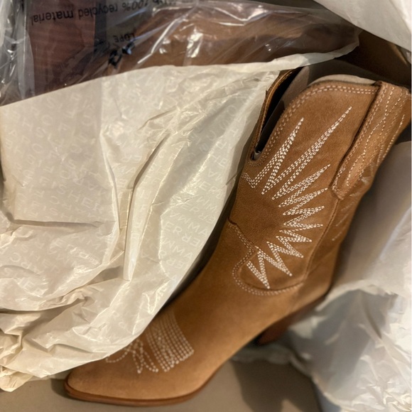 MARC FISHER Cowboy Boots Size 5.5 Brand new in box! Genuine leather - Picture 3 of 11